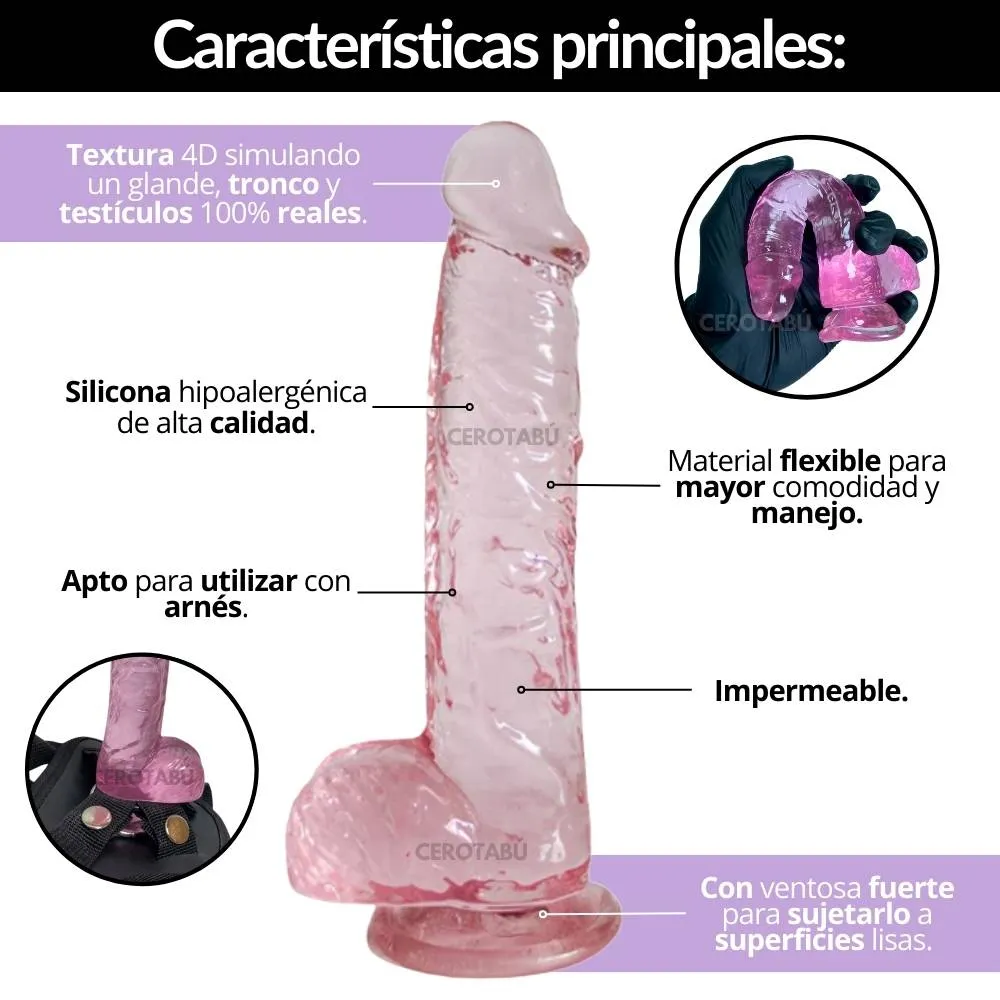 Dildo Consolador Realista Con Chupa Juguete Sexual - Luegopago