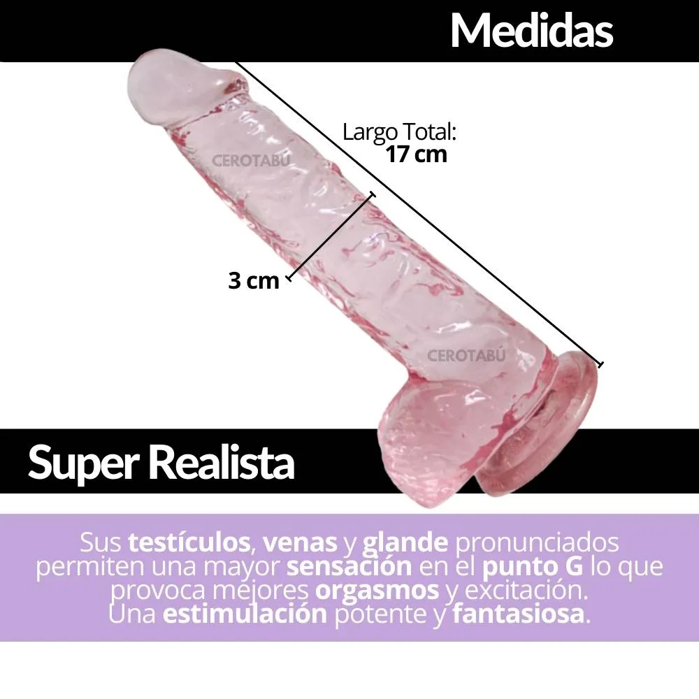 Dildo Consolador Realista Con Chupa Juguete Sexual - Luegopago