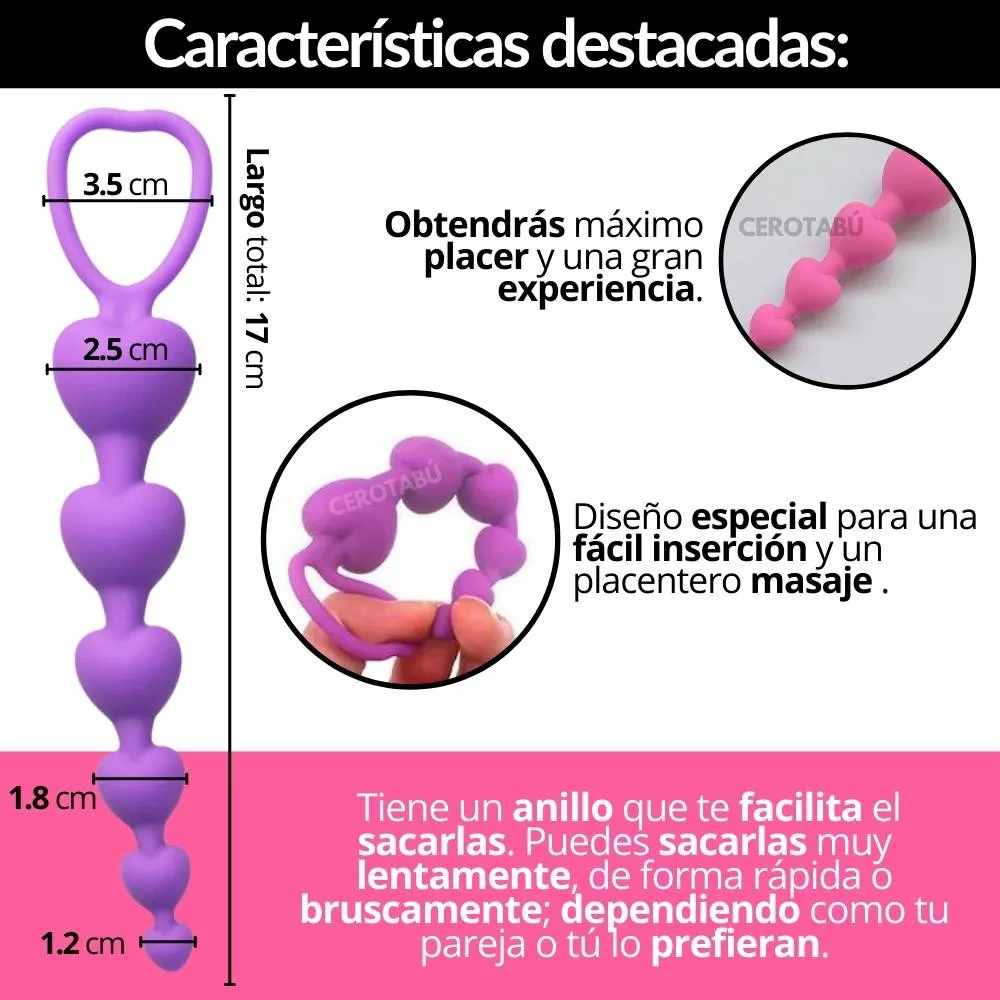 Bolas Anales Plug Dilatador Anal En Silicona Juguete Sexual 