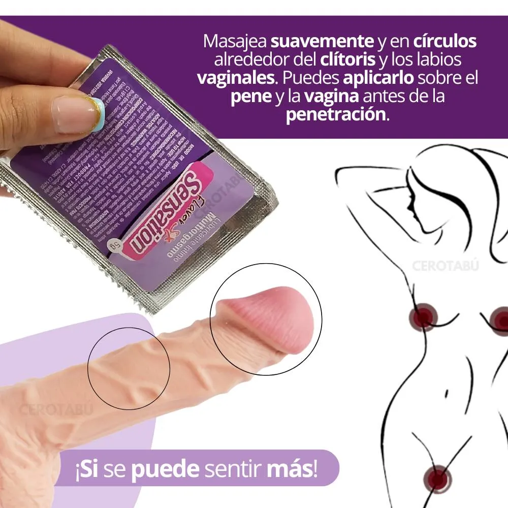 Lubricante Intimo En Gel Multiorgasmo Flavor 5g