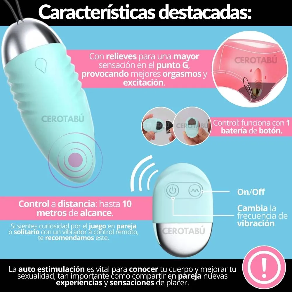 Huevo Vibrador Inalámbrico A Control Remoto Spark