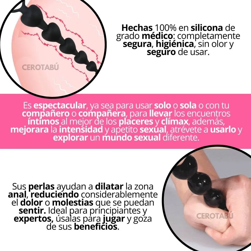 Bolas Anales Plug Dilatador Anal En Silicona Juguete Sexual 