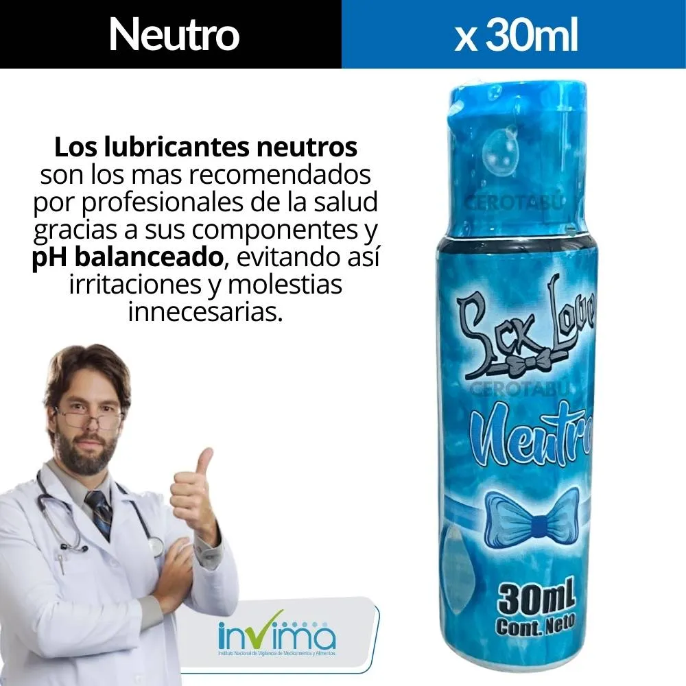 Lubricante Intimo Neutro x30 Ml Toko 