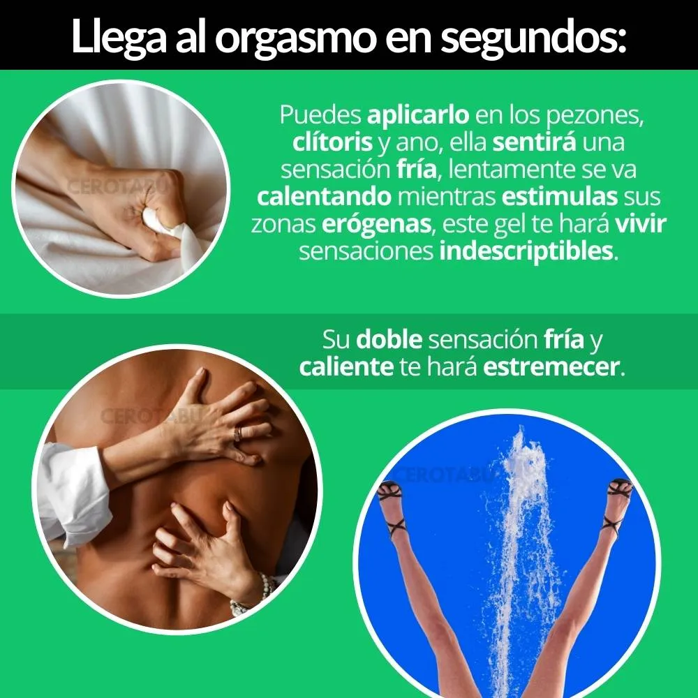 Lubricante Multiorgasmos Crema Fria Sabor Menta 5 g