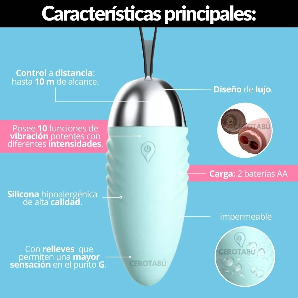 Huevo Vibrador Inalámbrico A Control Remoto Spark