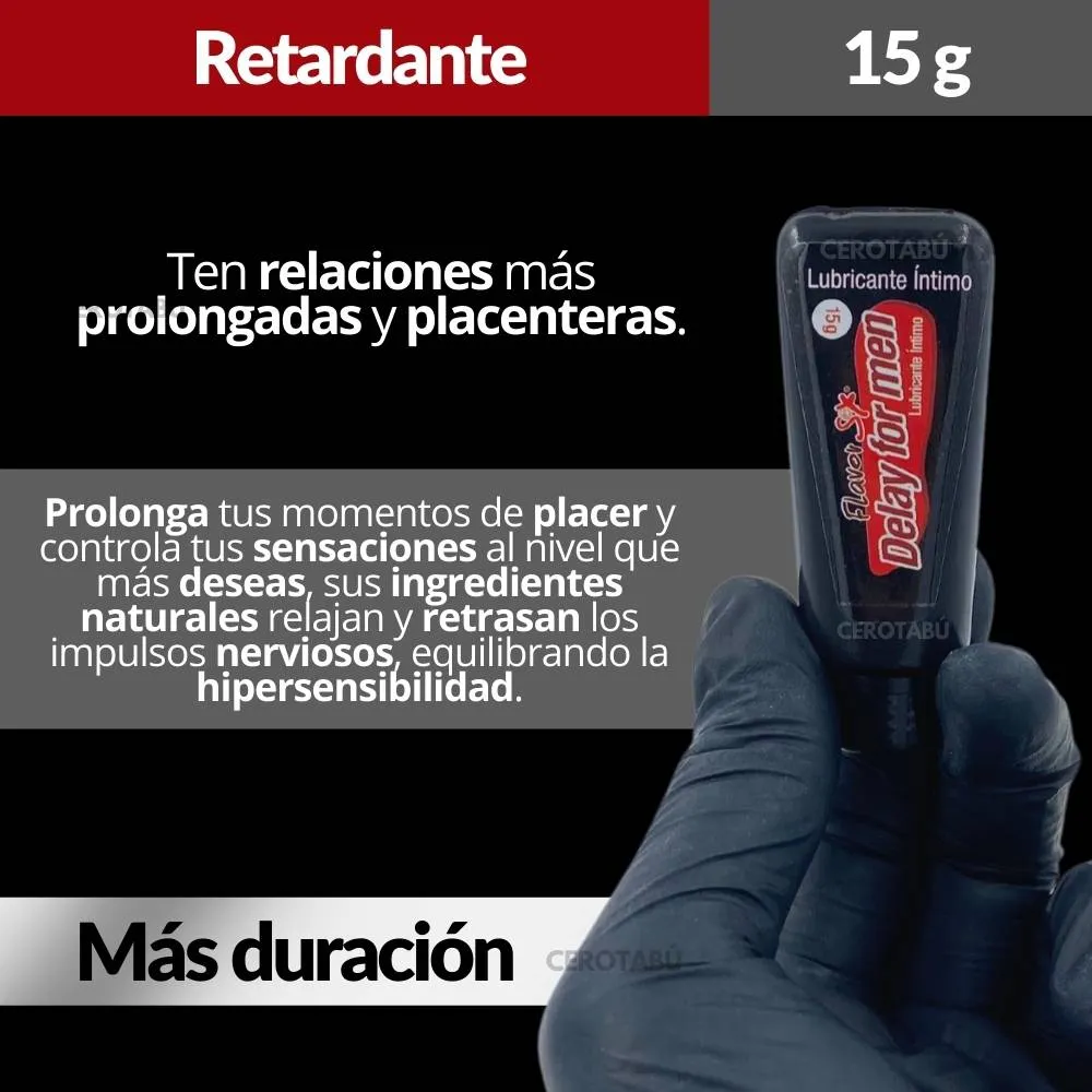 Lubricante Retardante Sexual ParaHombre Controla La Eyaculación Precoz x 15g