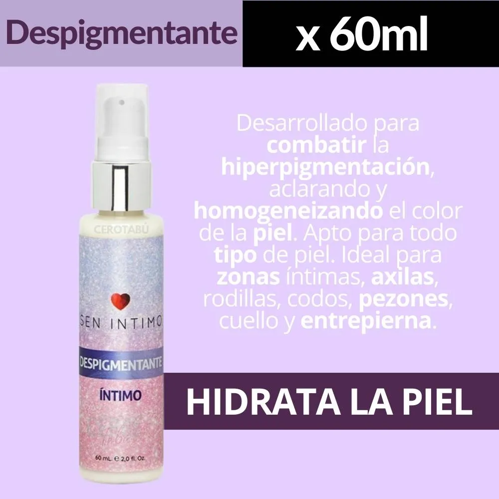 Despigmentante Íntimo Crema Aclarante Vaginal 60ml Senintimo