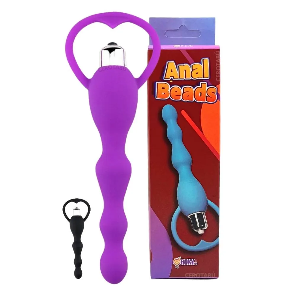 Vibrador Plug Anal Unisex Silicona Texturas Juguete Sexual