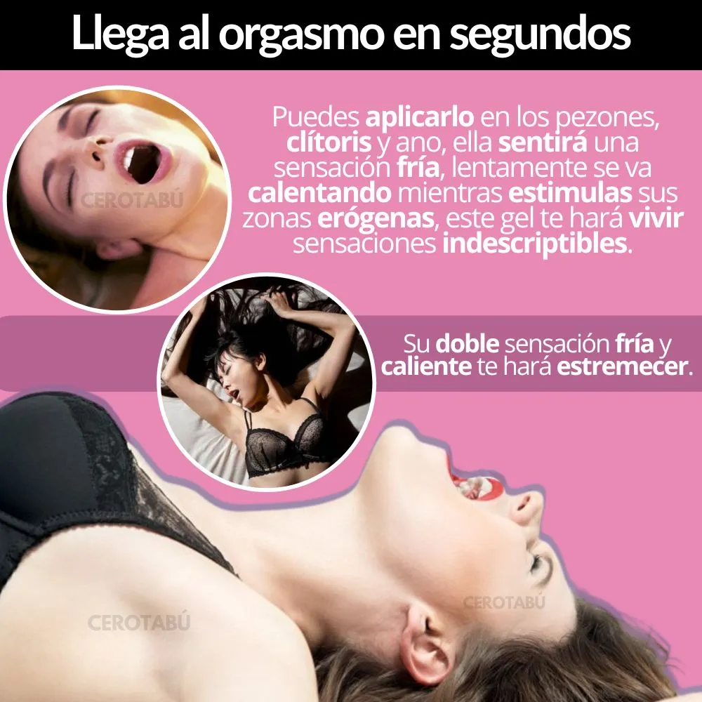 Lubricante Multiorgasmos Doble Sensación Sabor Cereza x30 mL