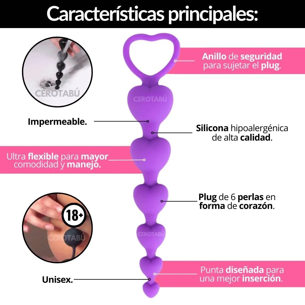 Bolas Anales Plug Dilatador Anal En Silicona Juguete Sexual 