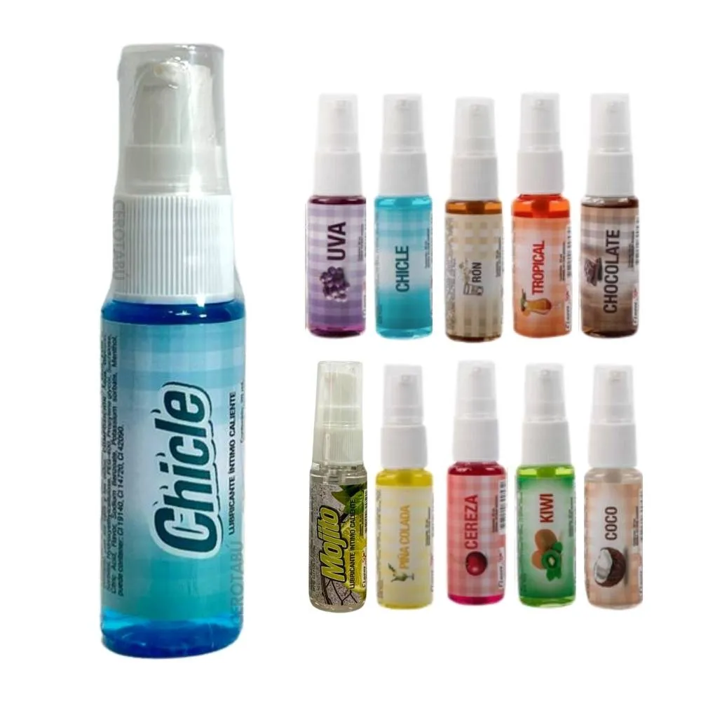 Lubricante Caliente Saborizado En Spray Sexo Oral FlavorSex x20 ml