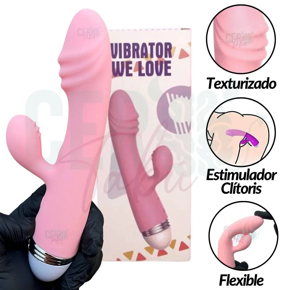 Vibrador Doble Estimulo Clítoris Y Punto G We Love Juguete Sexual