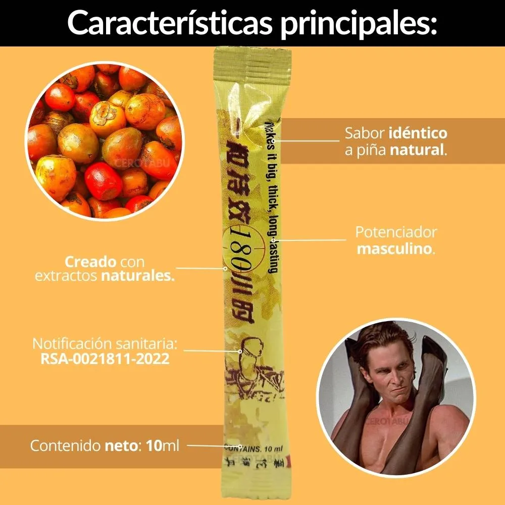 Potenciador Sexual Masculino Con Extractos Naturales x8 Servicios