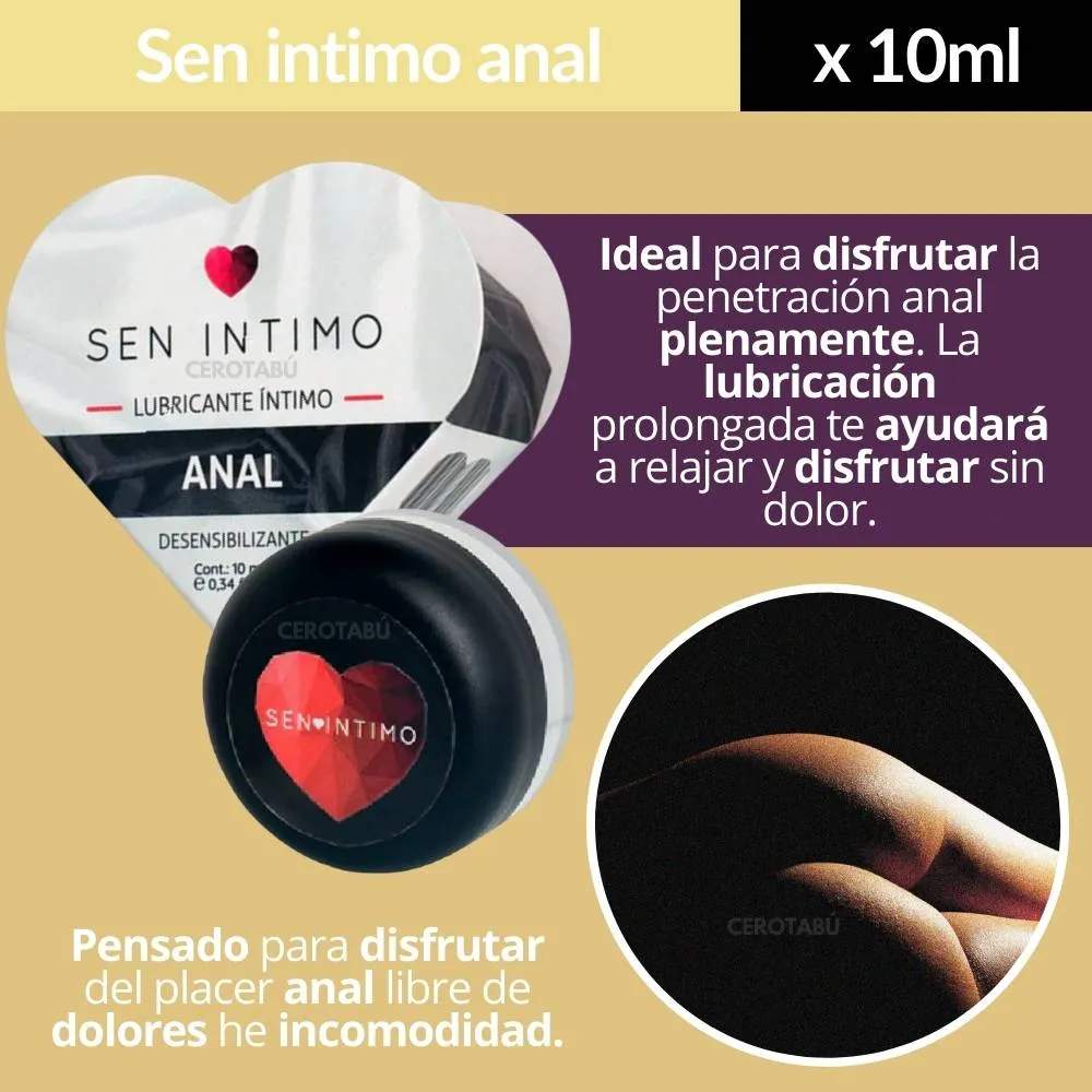 Lubricante Anal Sen Intimo 10 ml 