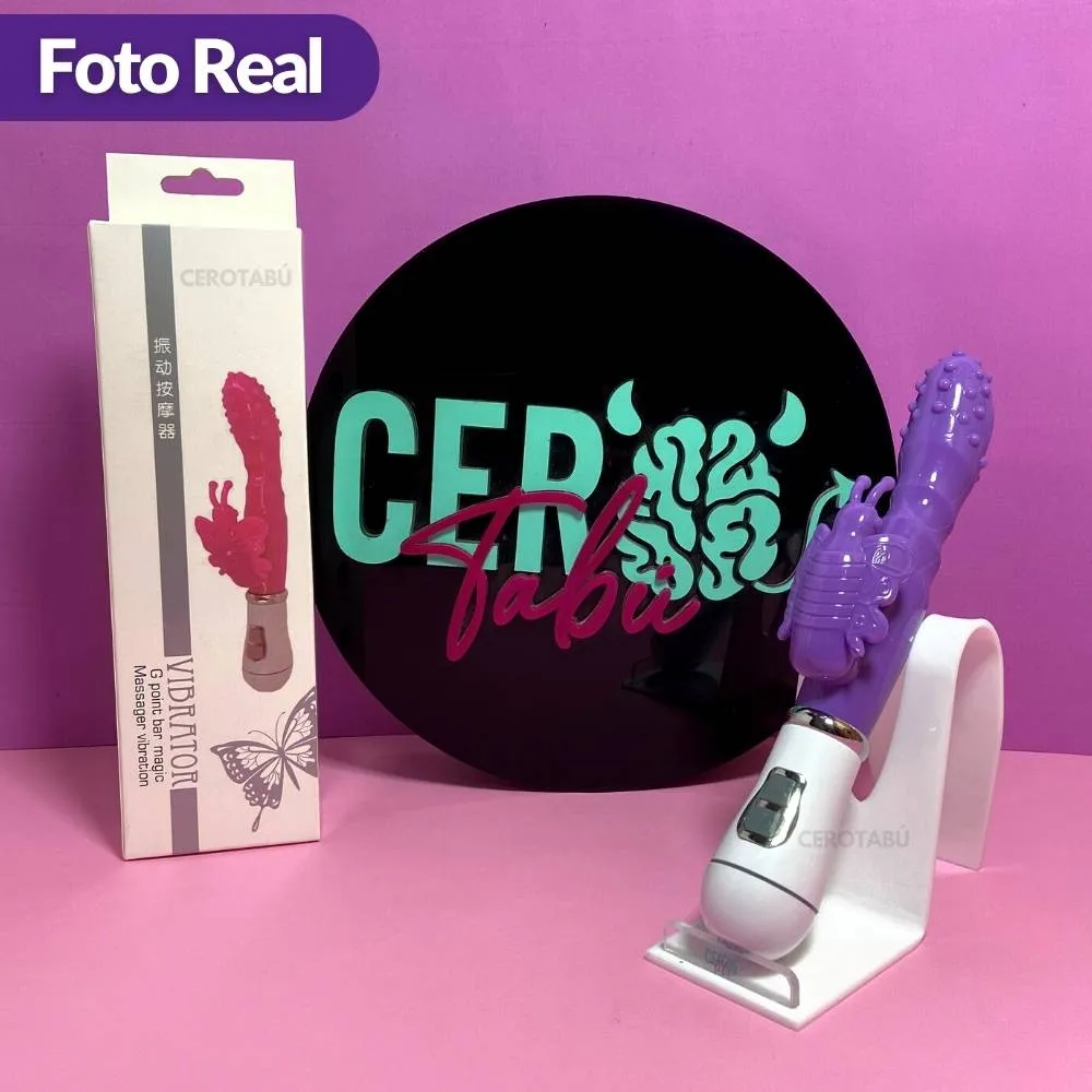 Vibrador Consolador Doble Estimulacion Clítoris Y Punto G