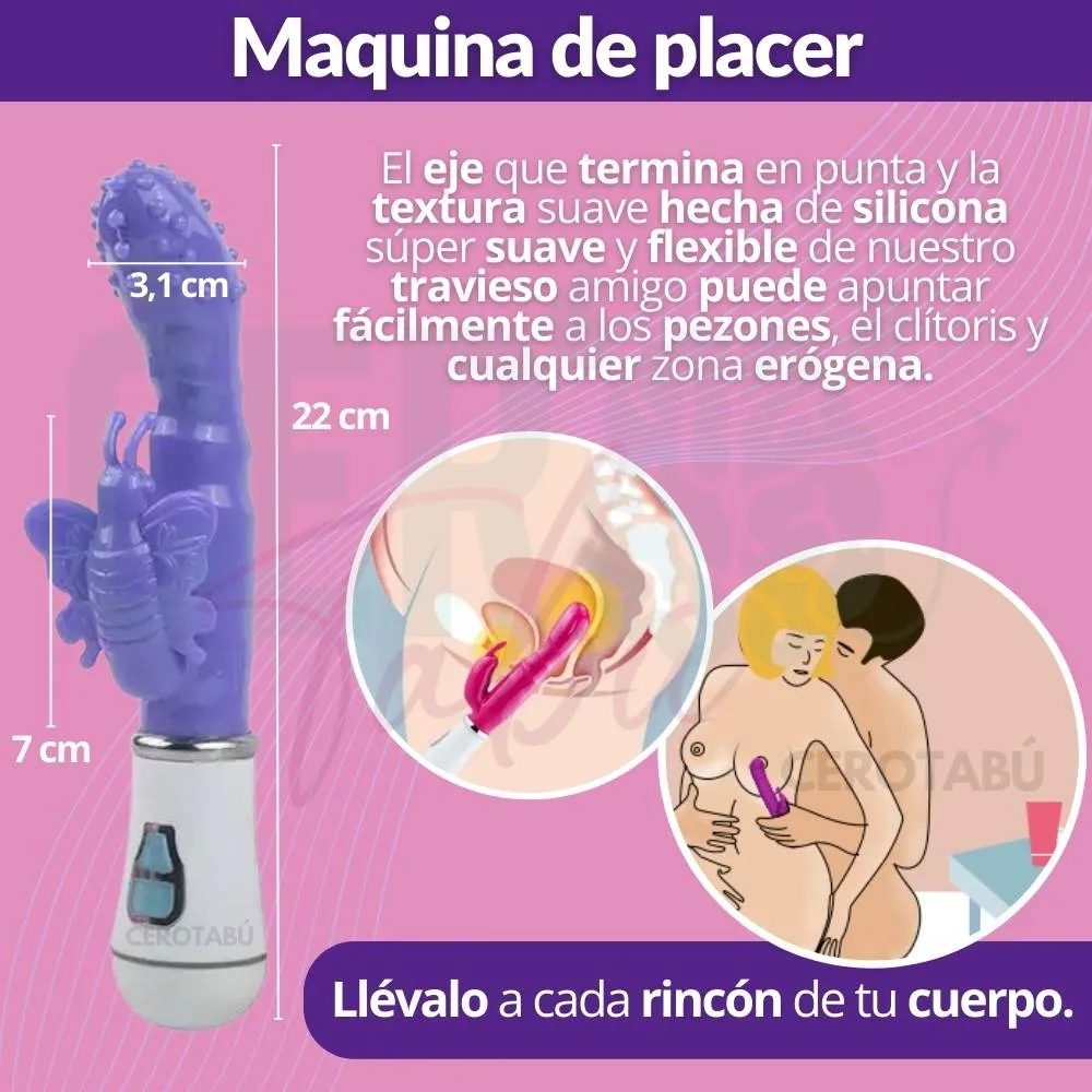 Vibrador Consolador Doble Estimulacion Clítoris Y Punto G