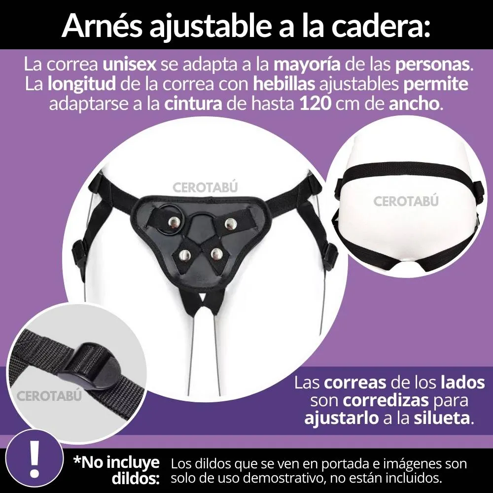 Arnés Harnes Ajustable Para Dildo Consolador Cinturon Sexual