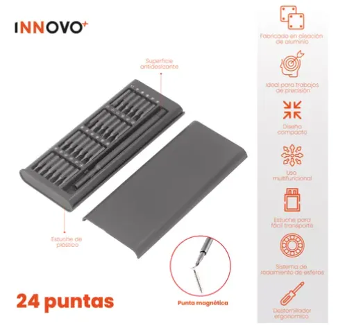 Set Destornillador Con Estuche 24 En 1 Precision