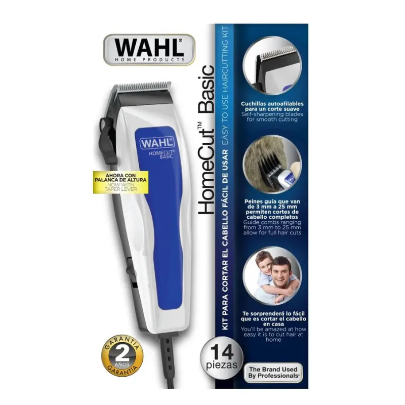 Maquina de Motilar WAHL HOMECUT  Basic 14 Piezas