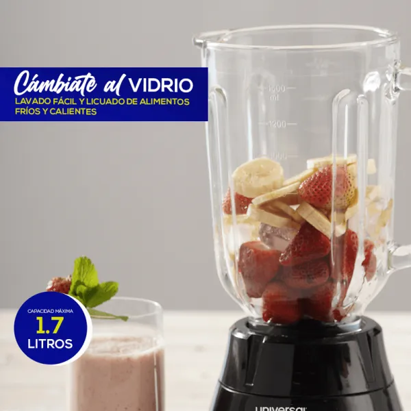 Licuadora Mass Vital UNIVERSAL Vaso Vidrio 2 Velocidades 1.7 litros