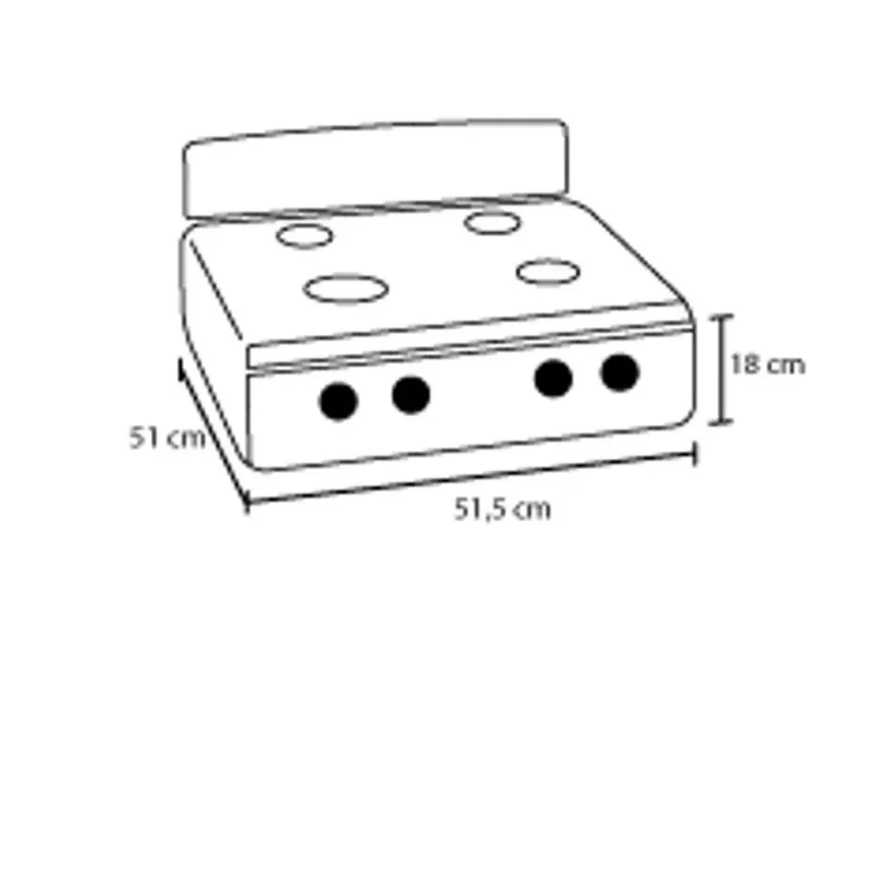 Estufa De Mesa Avellana T Gas Propano Negra