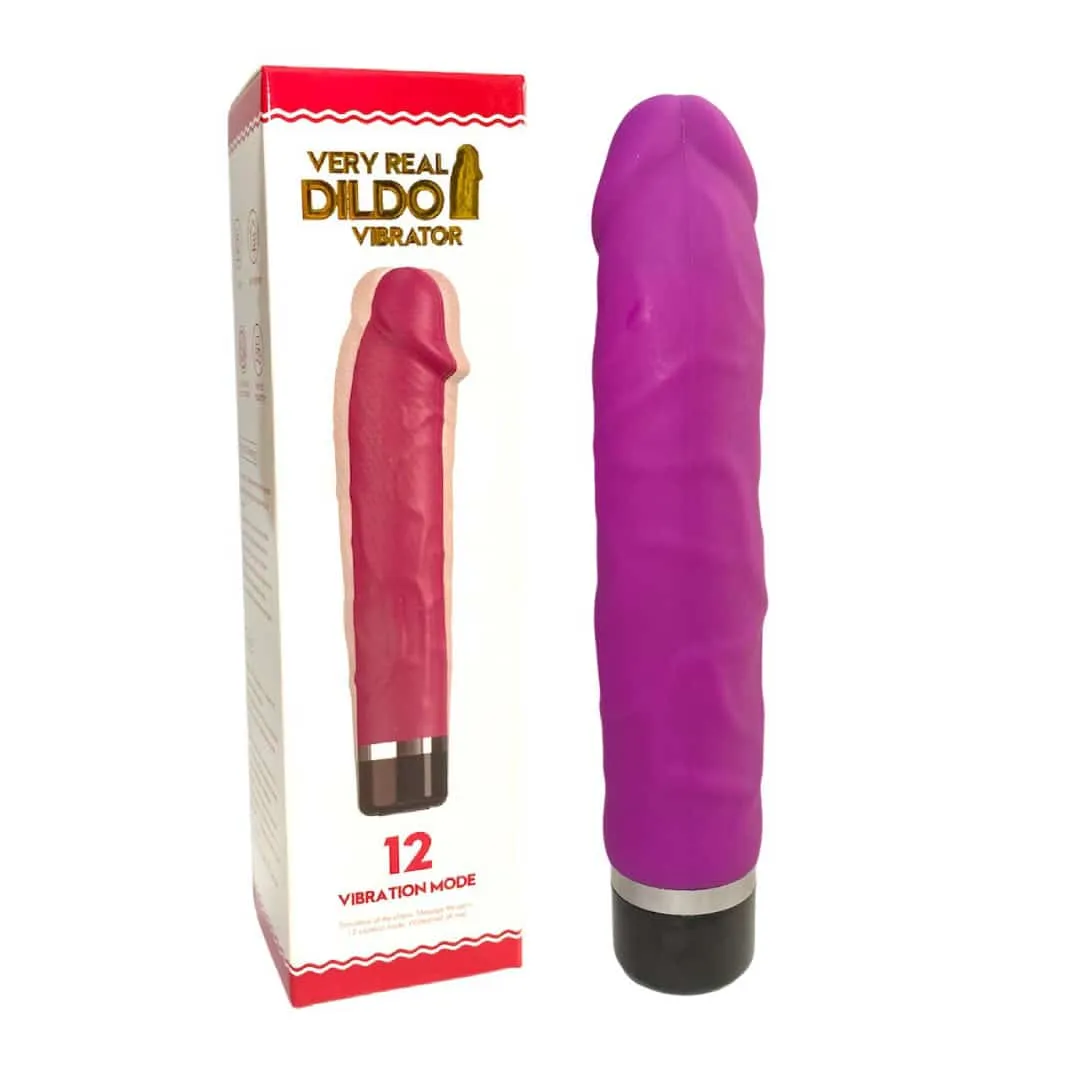 Consolador Vibrador Silicona Medica, Vibrador Recargable 20cm