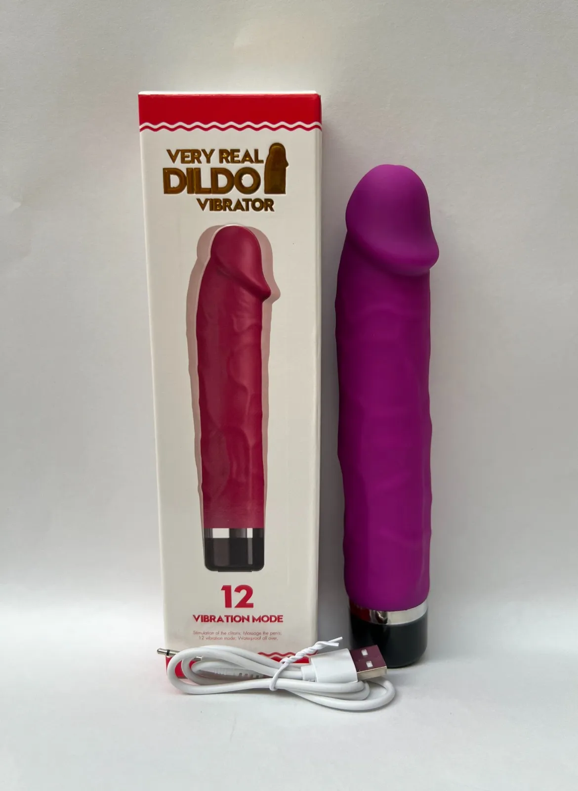 Consolador Vibrador Silicona Medica, Vibrador Recargable 20cm