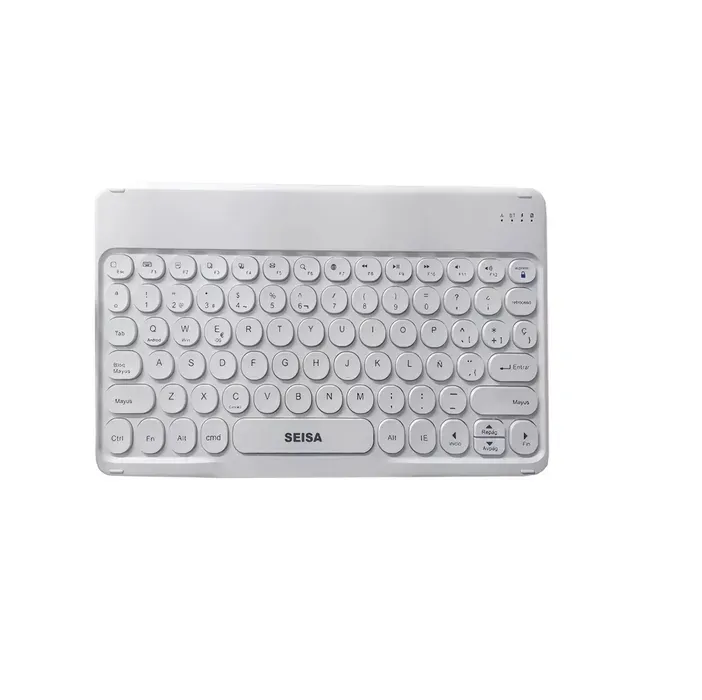 Mini Teclado Tecla Redondeada Bluetooth Recargable