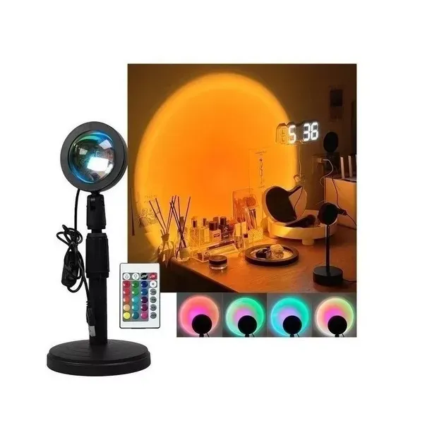 Lampara Sun Set Con Control Remoto Luz Rgb