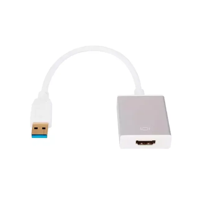 Adaptador Usb A Hdmi Puntas Metalizadas Ultra Resistente