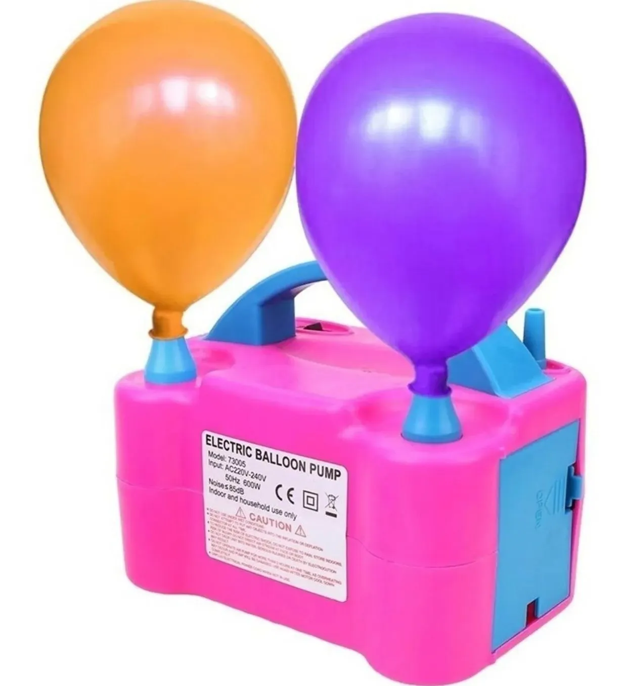 Inflador De Globos Electrico Con Doble Boquilla 600w