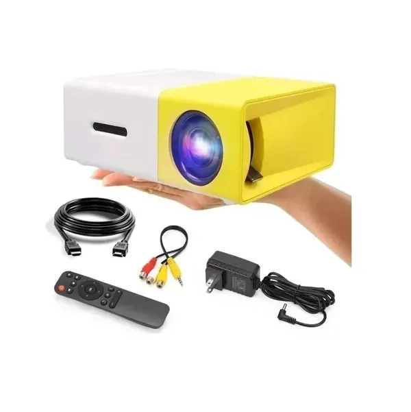 Mini Proyector Led Video Beam Yg300 Hdmi Usb Av 600 Lumenes