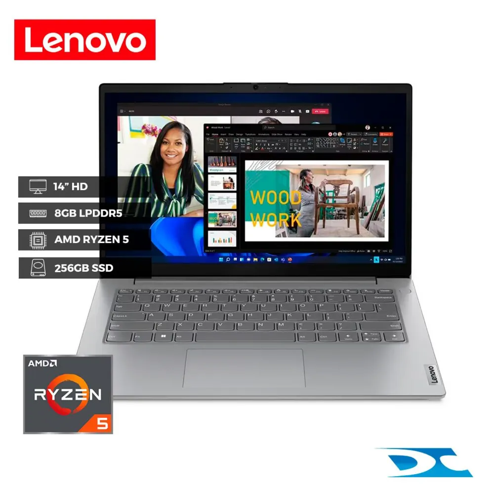 Computador Portátil lenovo v14 g4  IAH Ryzen 5 7520U 8 Gb ddr5 256 Ssd  Pantalla 14"