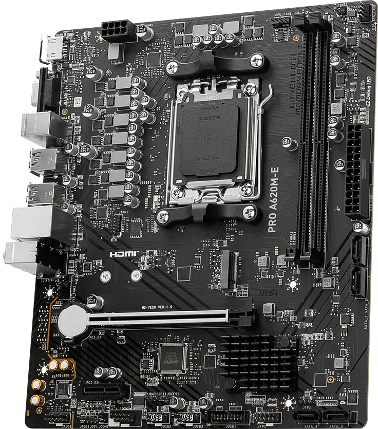 Combo Board MSi A620M Pro + Ryzen 5 7600X