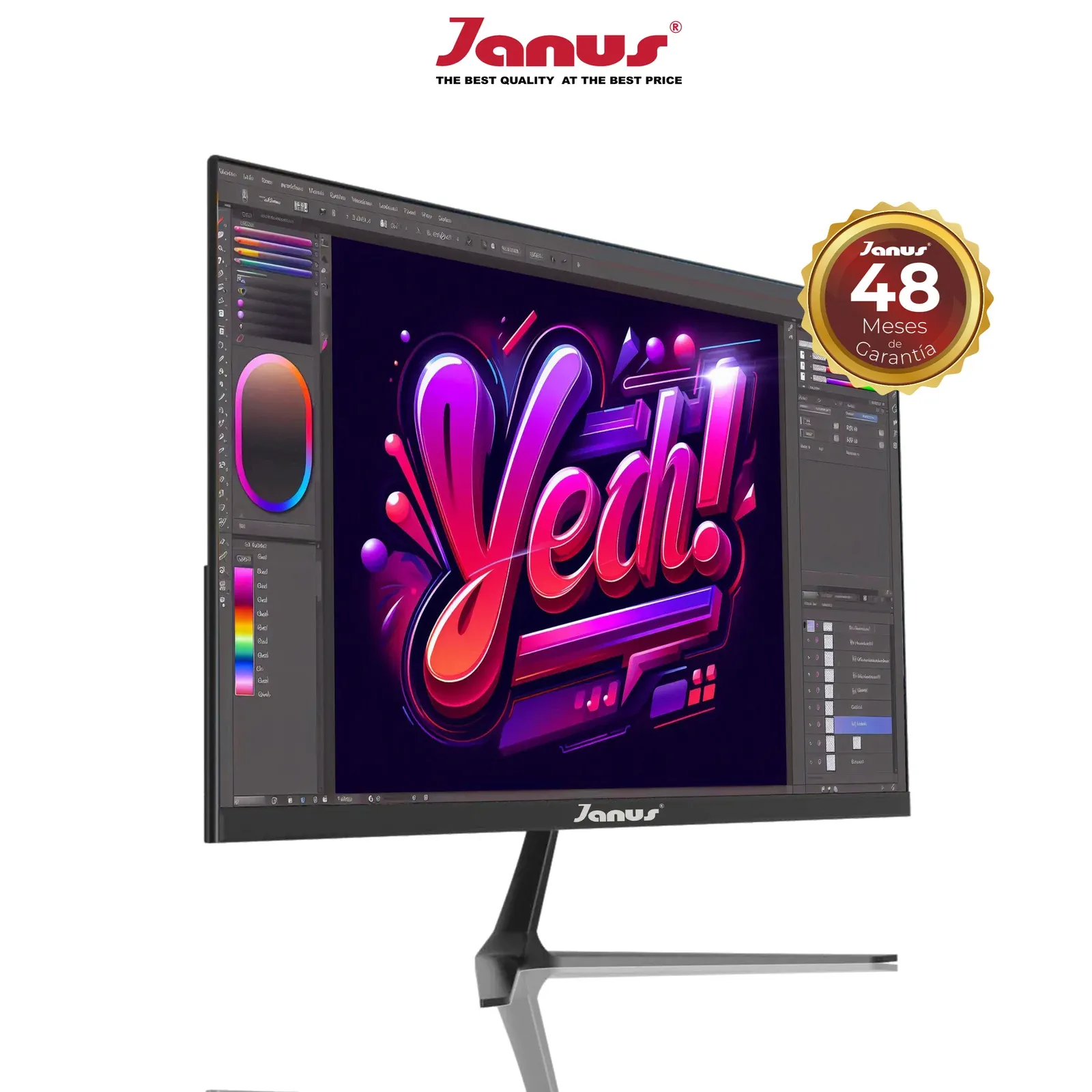 Monitor Janus 27 Pulgadas Full HD 100 Hz Marco Ultradelgado Negro