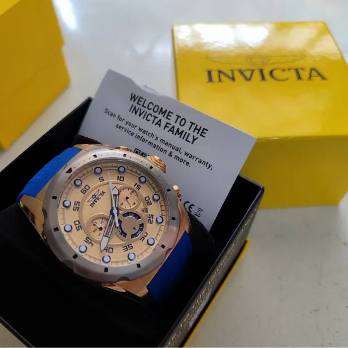 Invicta Reloj Azul De Cuarzo Japonés Speedway 20307 Analógica Para Hombre, Original