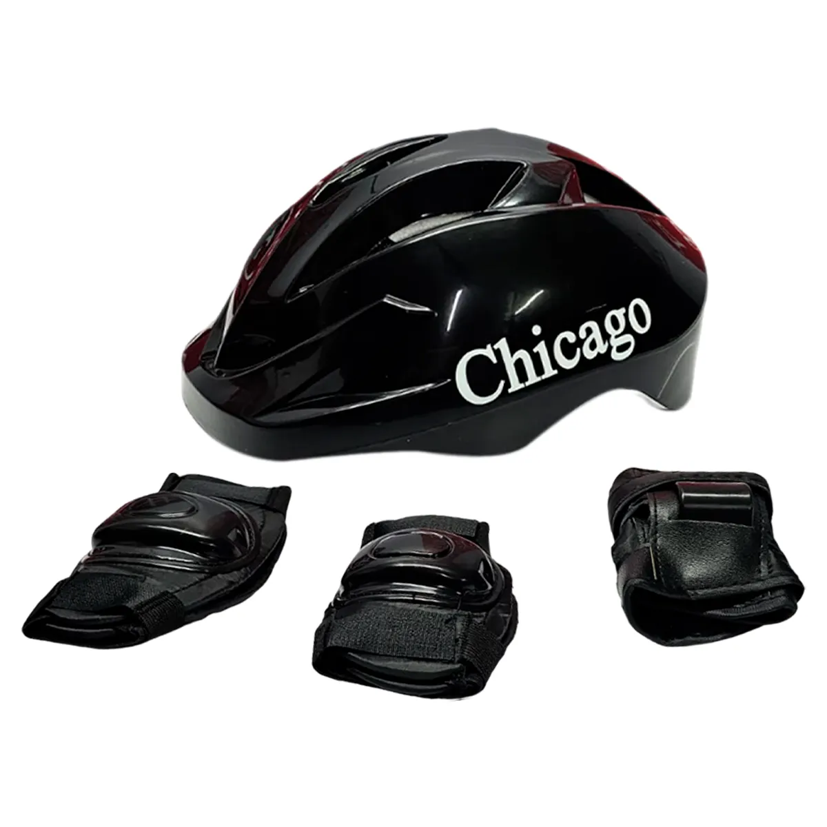 Casco + Kit Proteccion Patinaje Niña Niño Economico