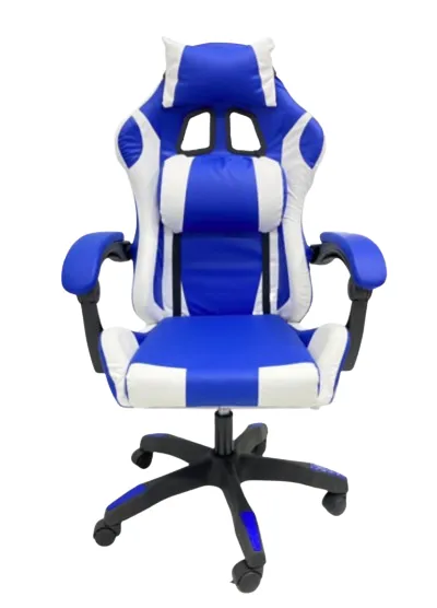 Silla Gamer Blanco/Azul Claro