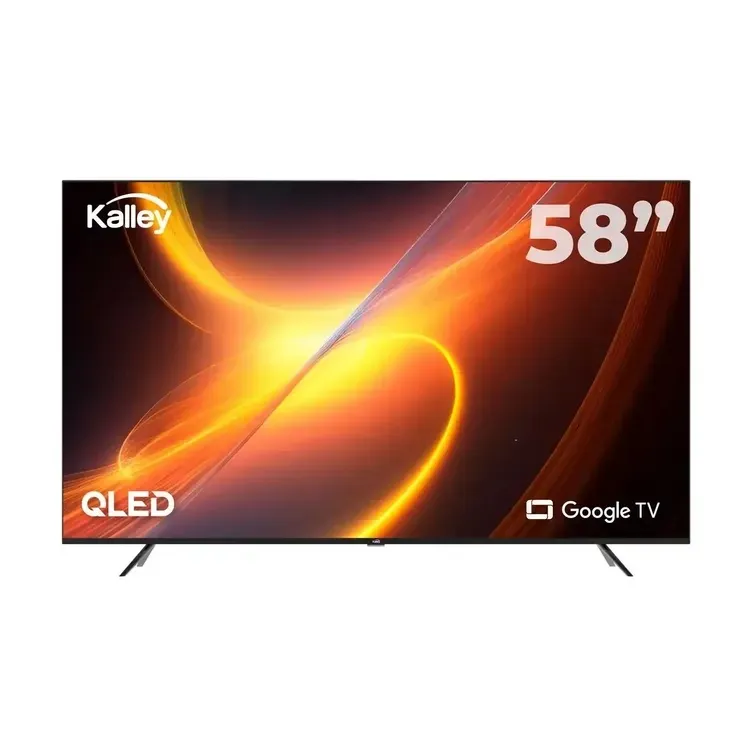 Televisor Kalley 58" GTV Smart TV Android QLED 4KUHD