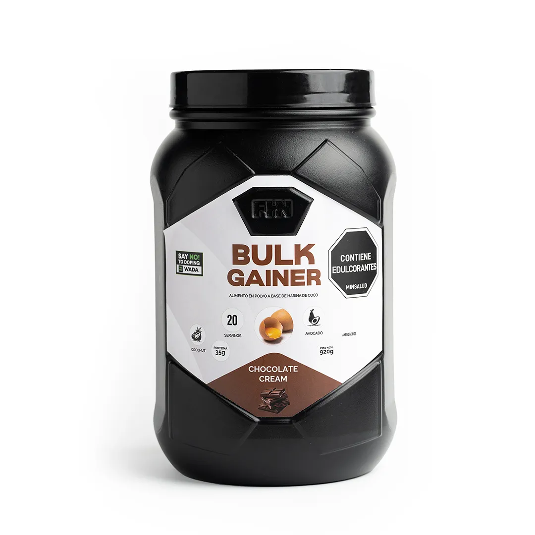 Proteína Bulk Gainer Chocolate Cream 20 servicios 2.2 LIBRAS + Obsequio Shaker