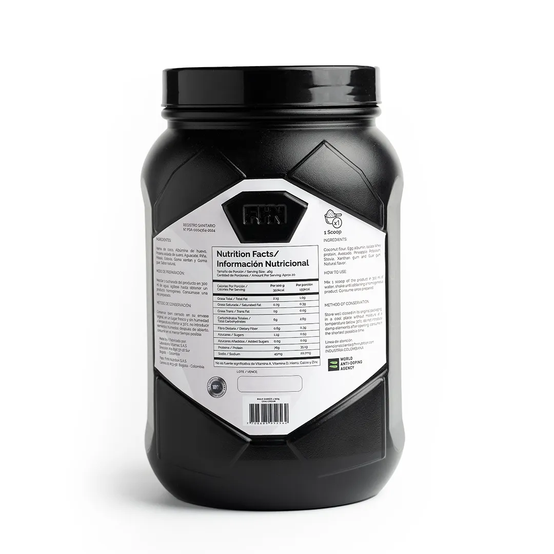 Proteína Bulk Gainer Chai Cream 20 servicios 2.2 LIBRAS + OBSEQUIO