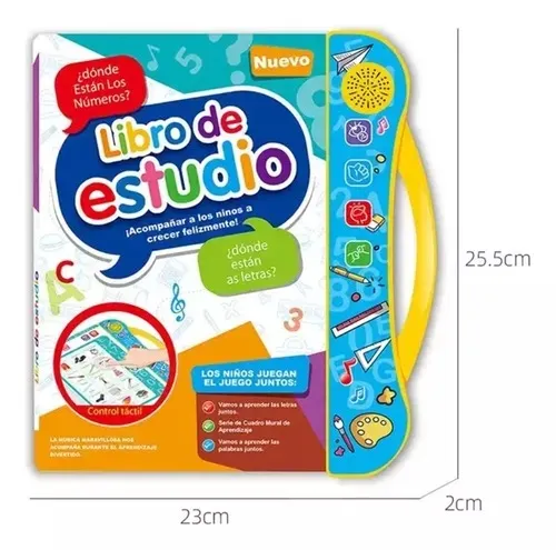 Libro Didáctico Interactivo Aprendizaje Bilingüe Para Niños