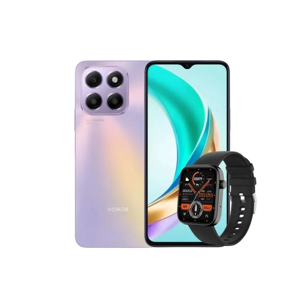 Celular Honor X6B 6/256GB Morado + Obsequio Reloj 