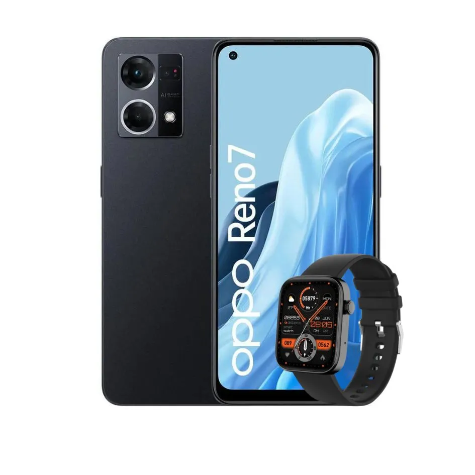 Celular Oppo Reno 7 8/256GB Negro + Obsequio Reloj 