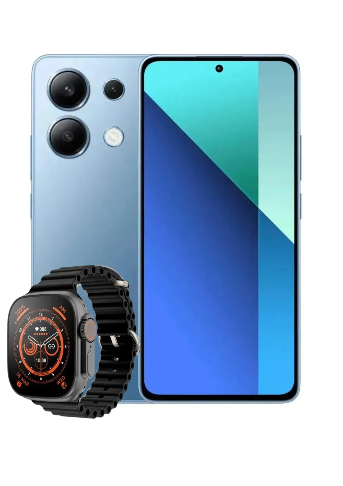 Celular Azul Xiaomi Redmi Note 13 4g 256gb / 8ram / + Reloj Smartwach Obsequio