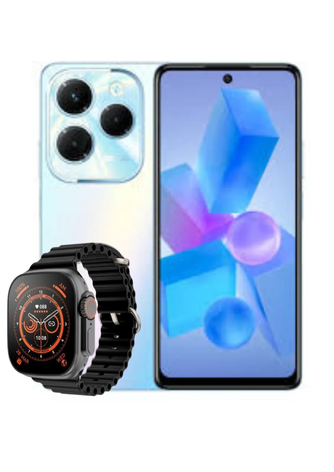 Celular Infinix Hot 40 Pro 6.78" 256GB 8Gb Azul + Reloj Smartwach Obsequio