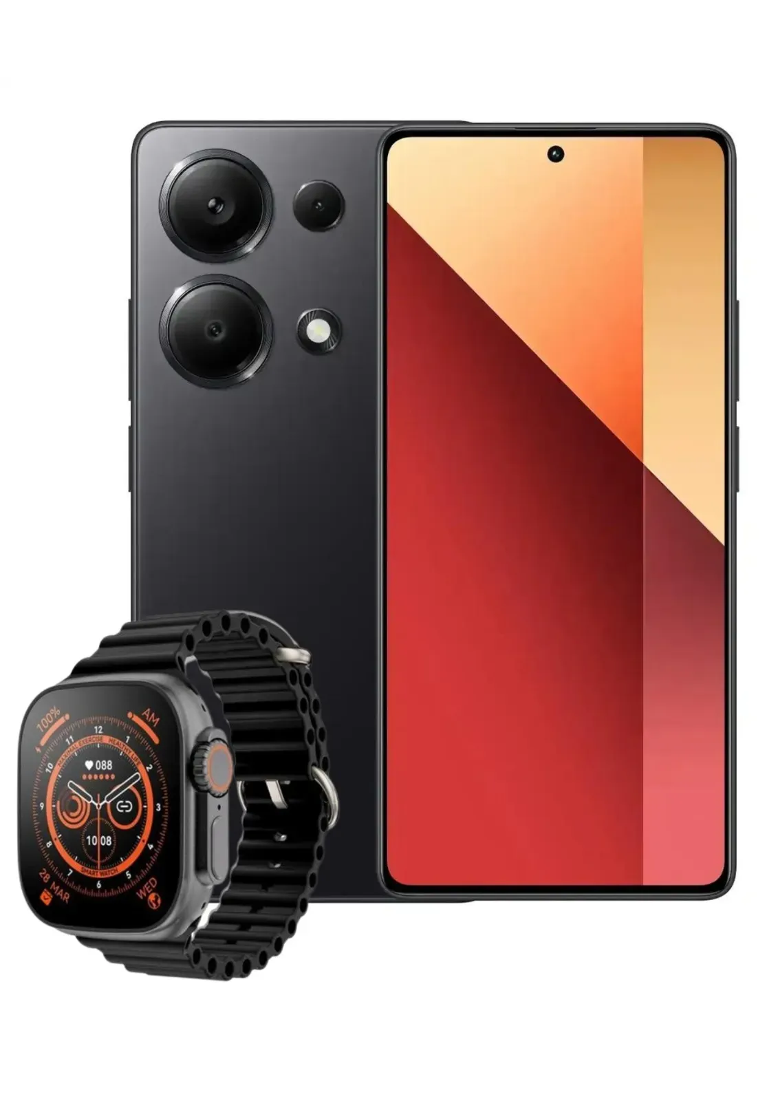 Celular Xiaomi Redmi Note 13 Pro 5g Dual Sim 256 Gb Negro 8 Gb Ram + Reloj Smartwach Obsequio