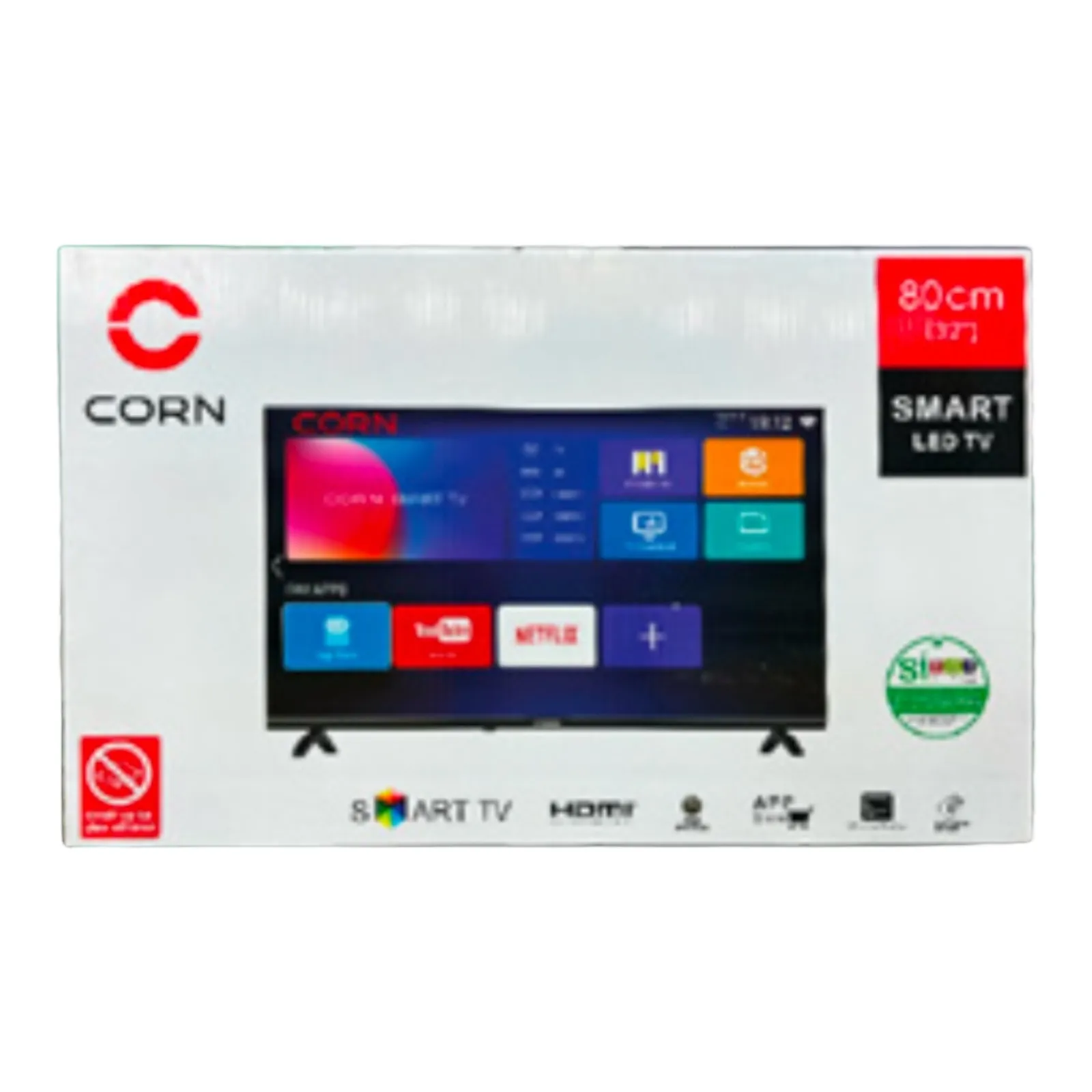 Televisor CORN 32 Pulgadas Smart Android Full HD + Soporte Pared