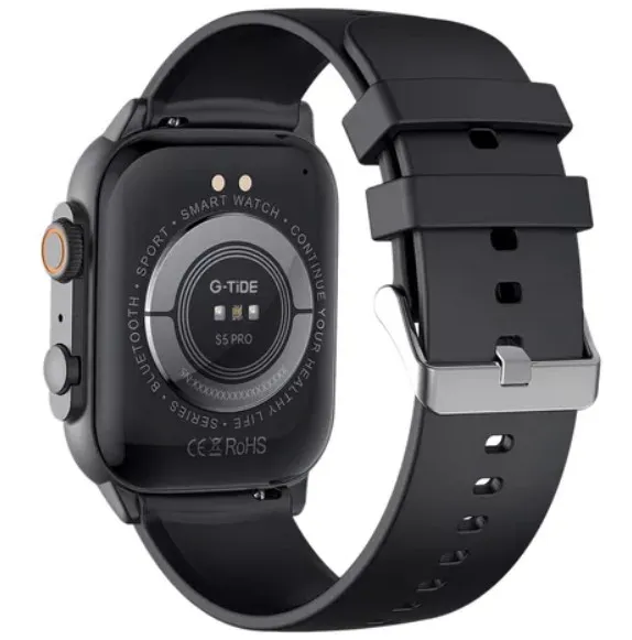 Reloj Inteligente G-TIDE S5 PRO ORIGINAL Negro + Dos Pulsos