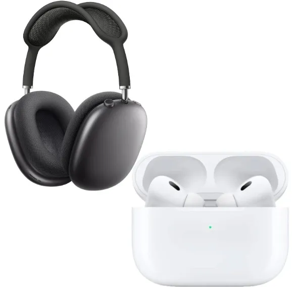 Diadema Airpods Max Negro 1.1 + Airpods Pro 2 1.1 ANC Inalámbricos